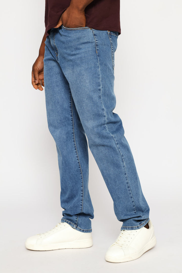 Straight Fashion Denim - Mid Wash