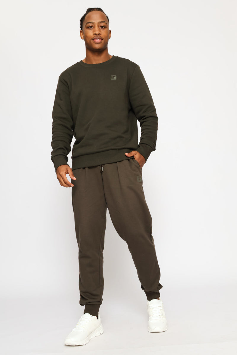Basic Fleece Crew Top - Fatigue