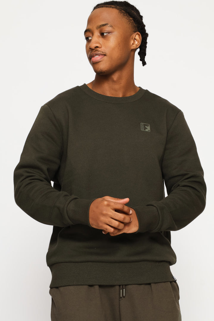 Basic Fleece Crew Top - Fatigue