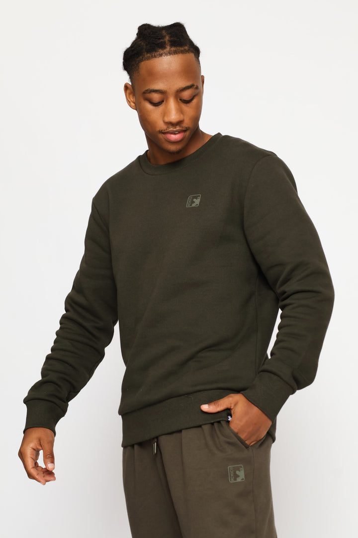 Basic Fleece Crew Top - Fatigue