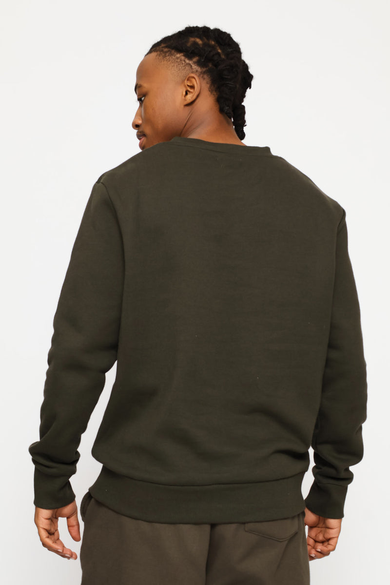 Basic Fleece Crew Top - Fatigue