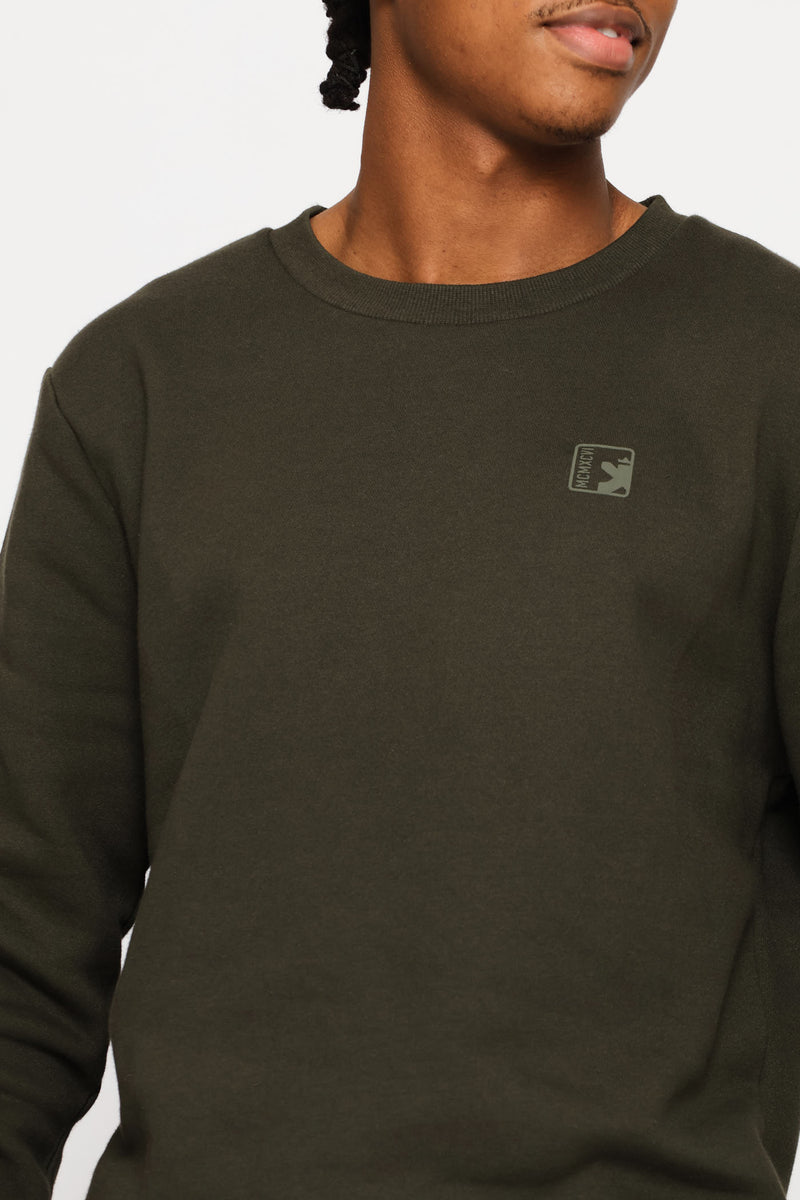 Basic Fleece Crew Top - Fatigue