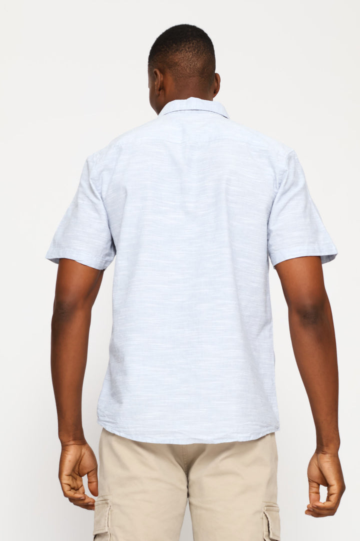 Slub Regular Shirt - Light Blue