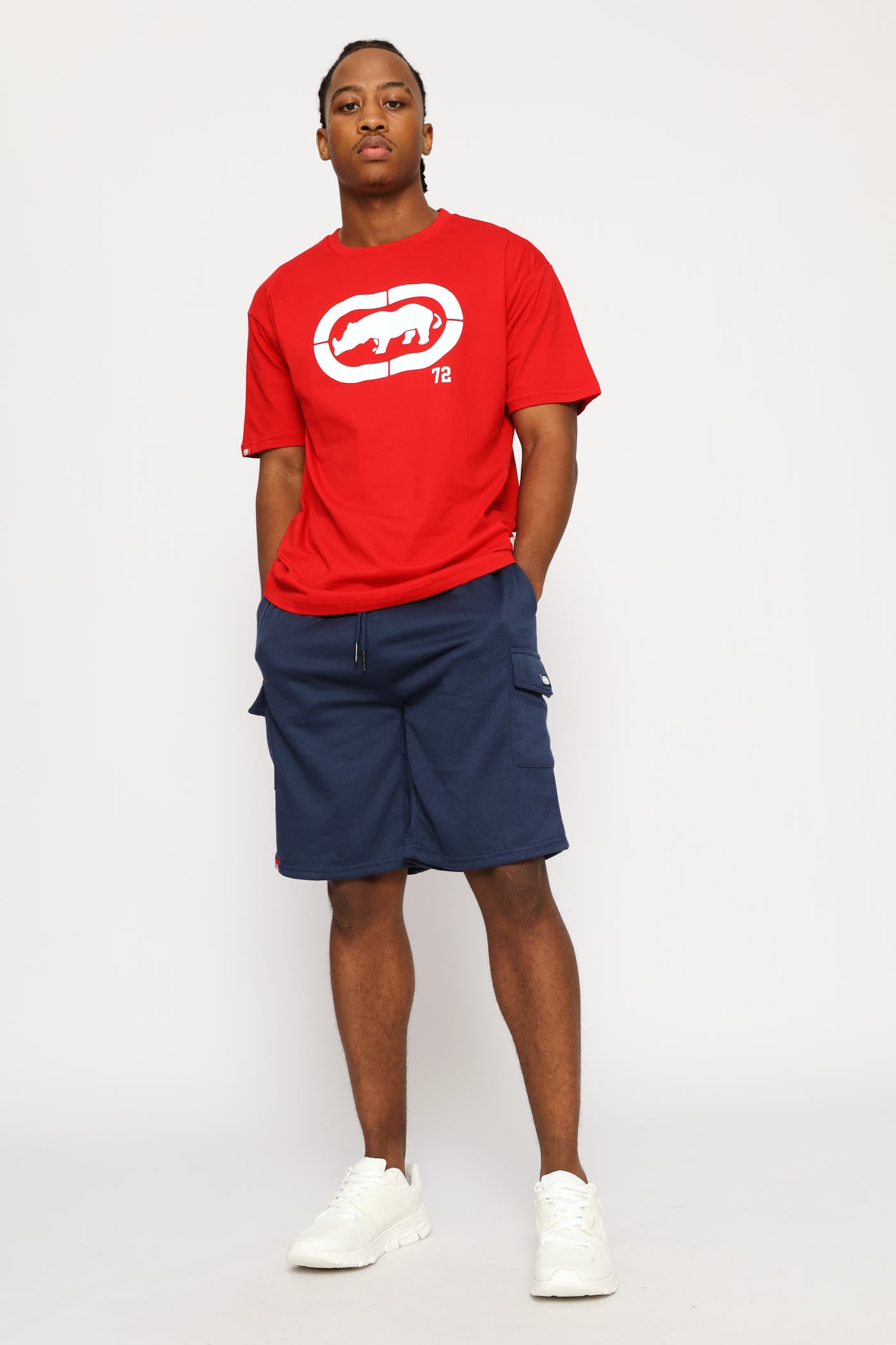Mens Centre Logo Tee - Red – Edgars