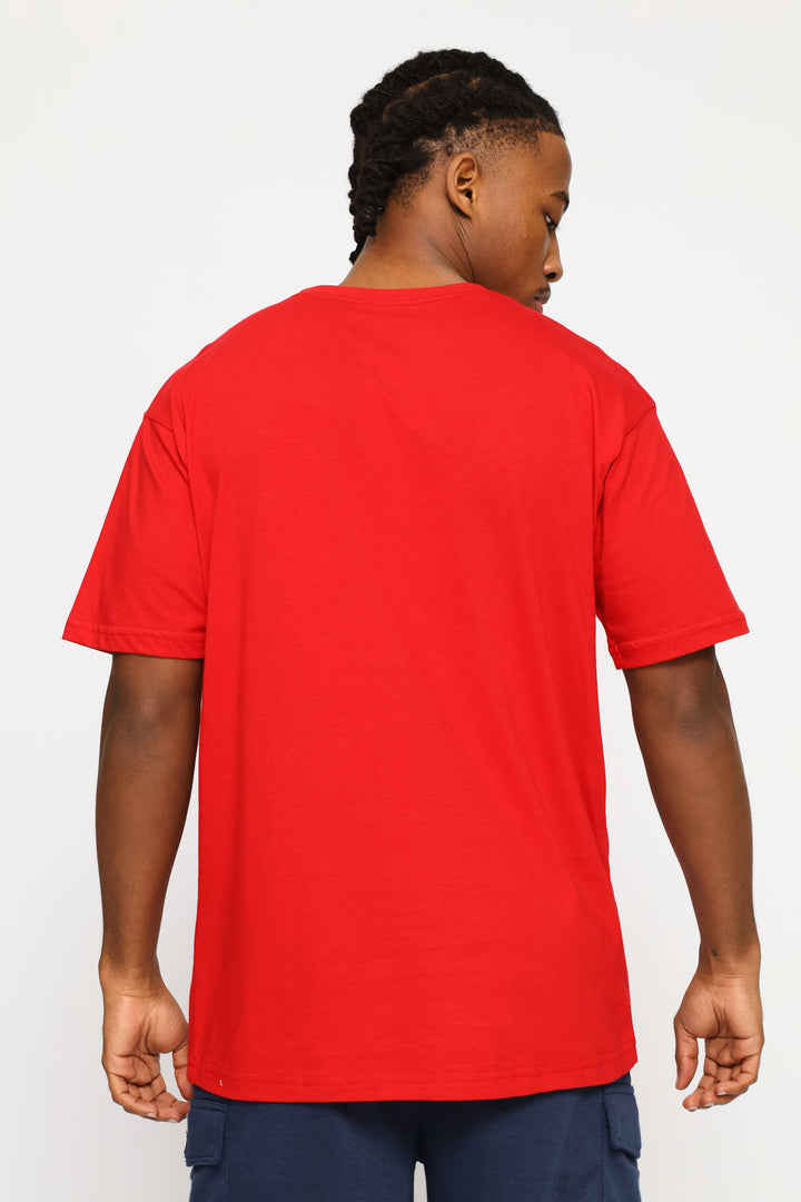 Centre Logo Tee - Red
