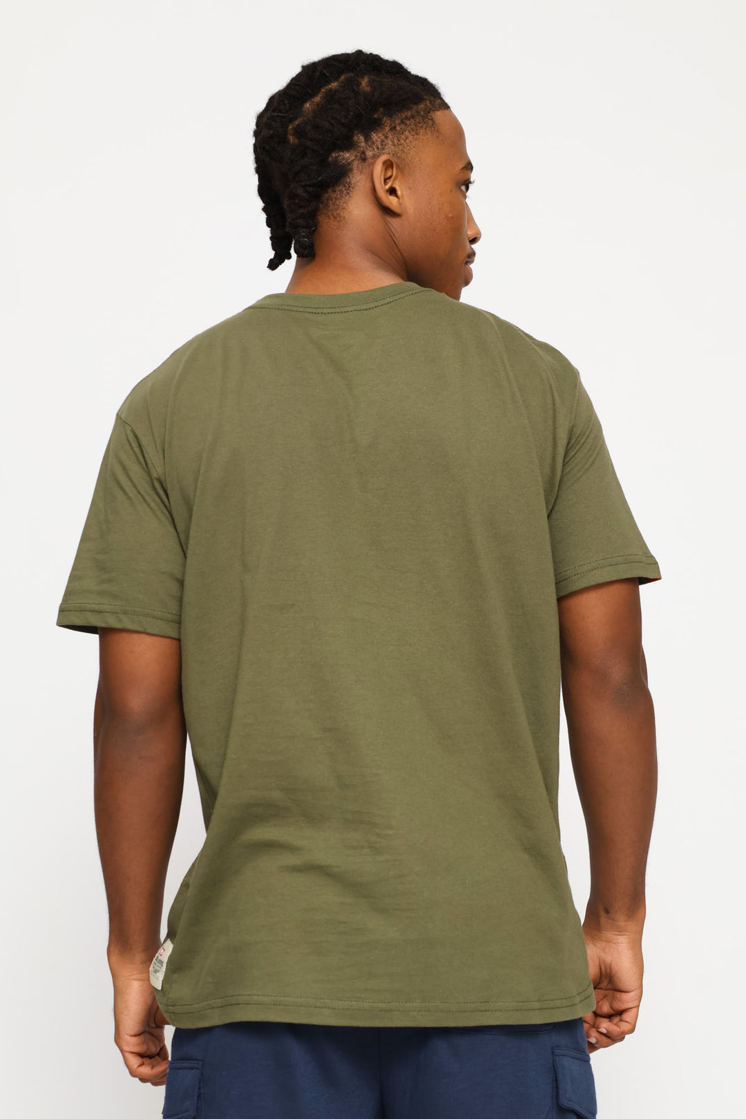 Chest Print Tee - Olive