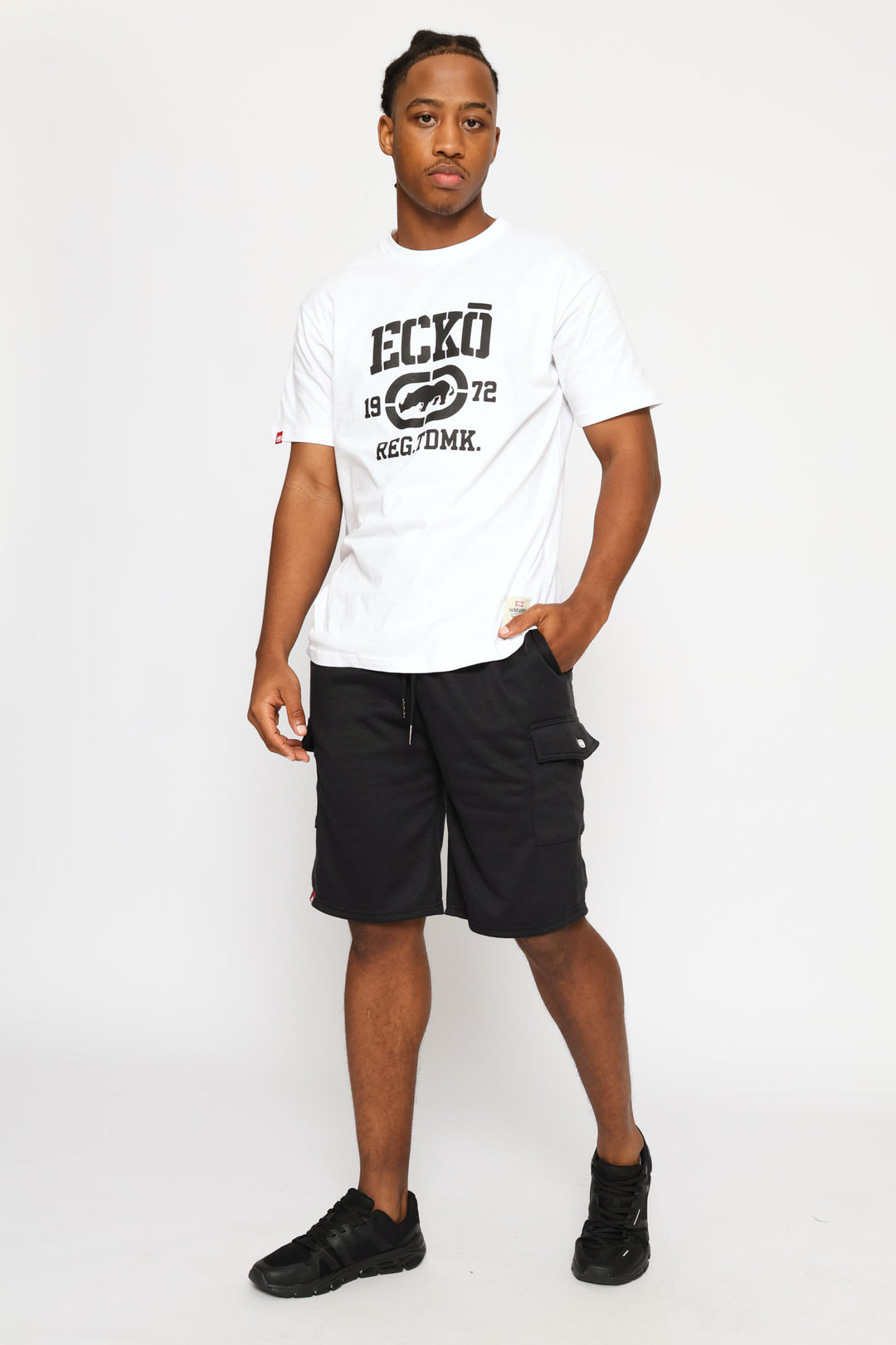 Chest Print Tee - White