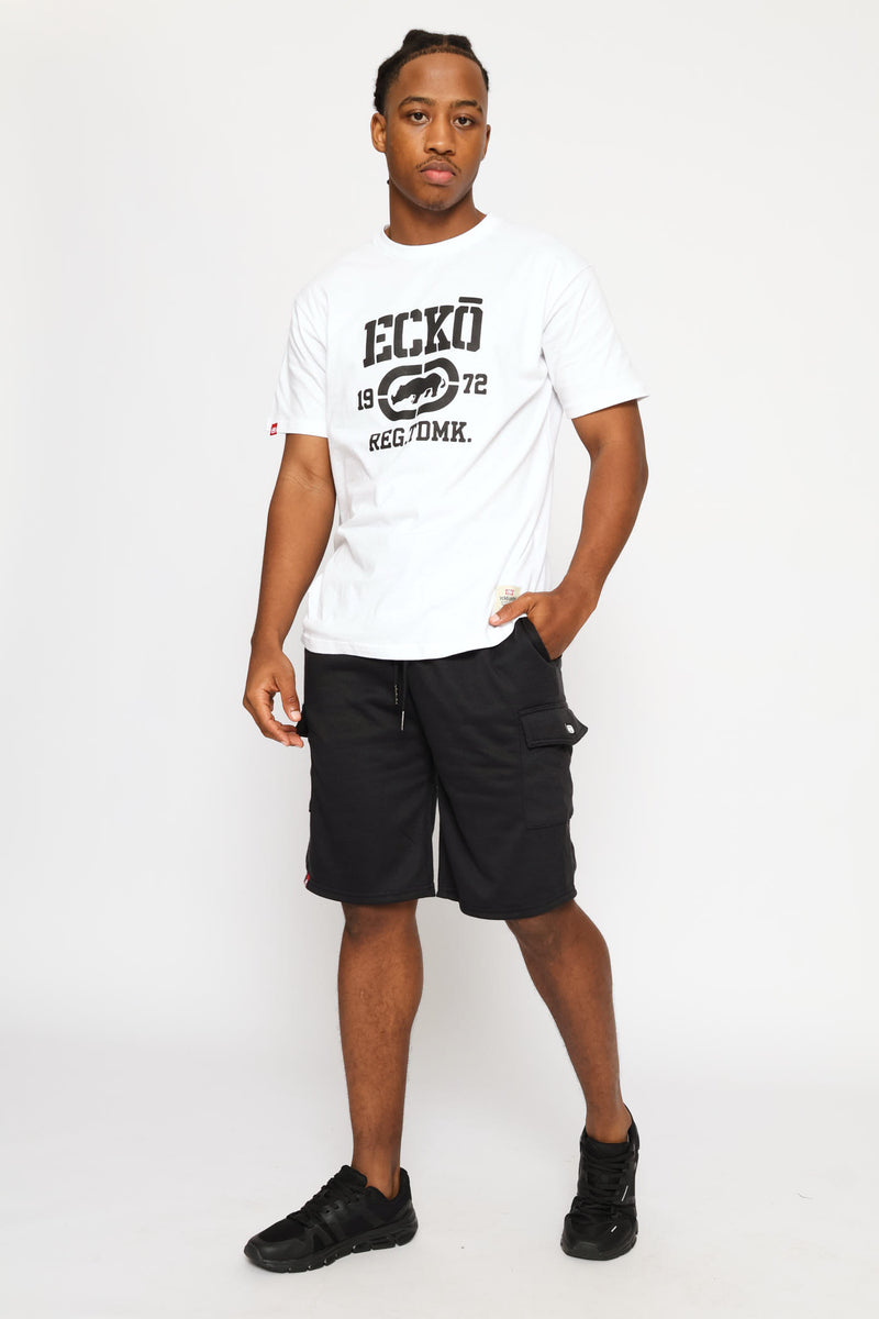 Chest Print Tee - White