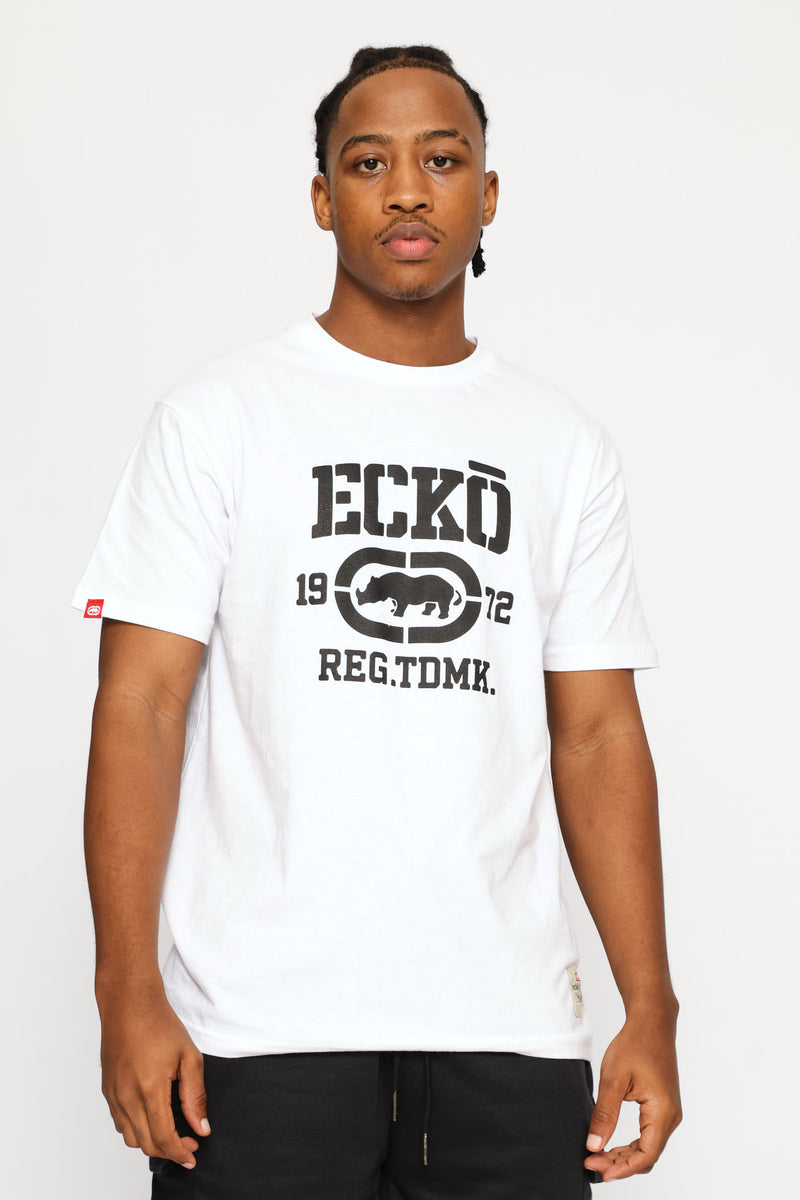 Chest Print Tee - White