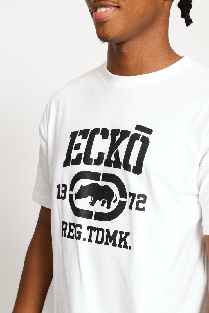 Chest Print Tee - White