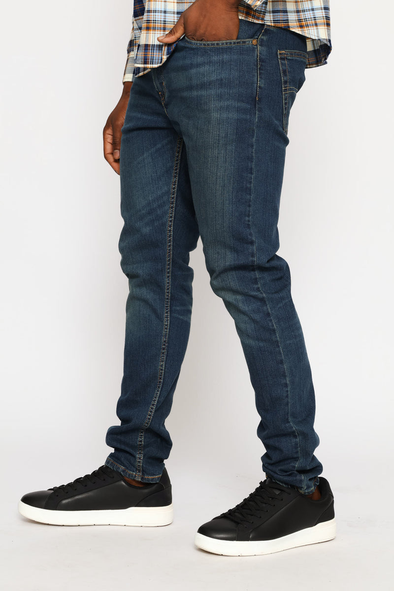 512 Canyon Dark Za Slim Taper Jean - Mid Wash