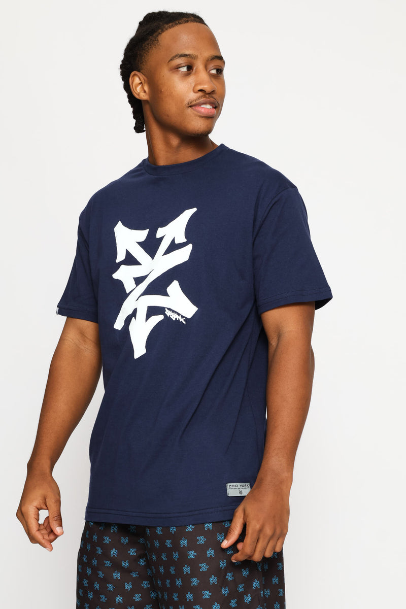 Large Logo Tee - Navy