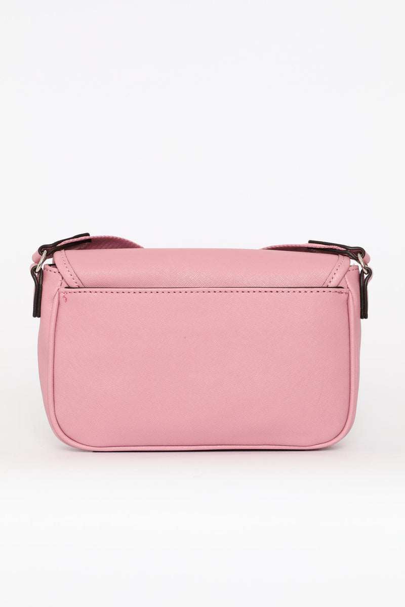 Viviette Double Zip Crossbody Bag - Rose