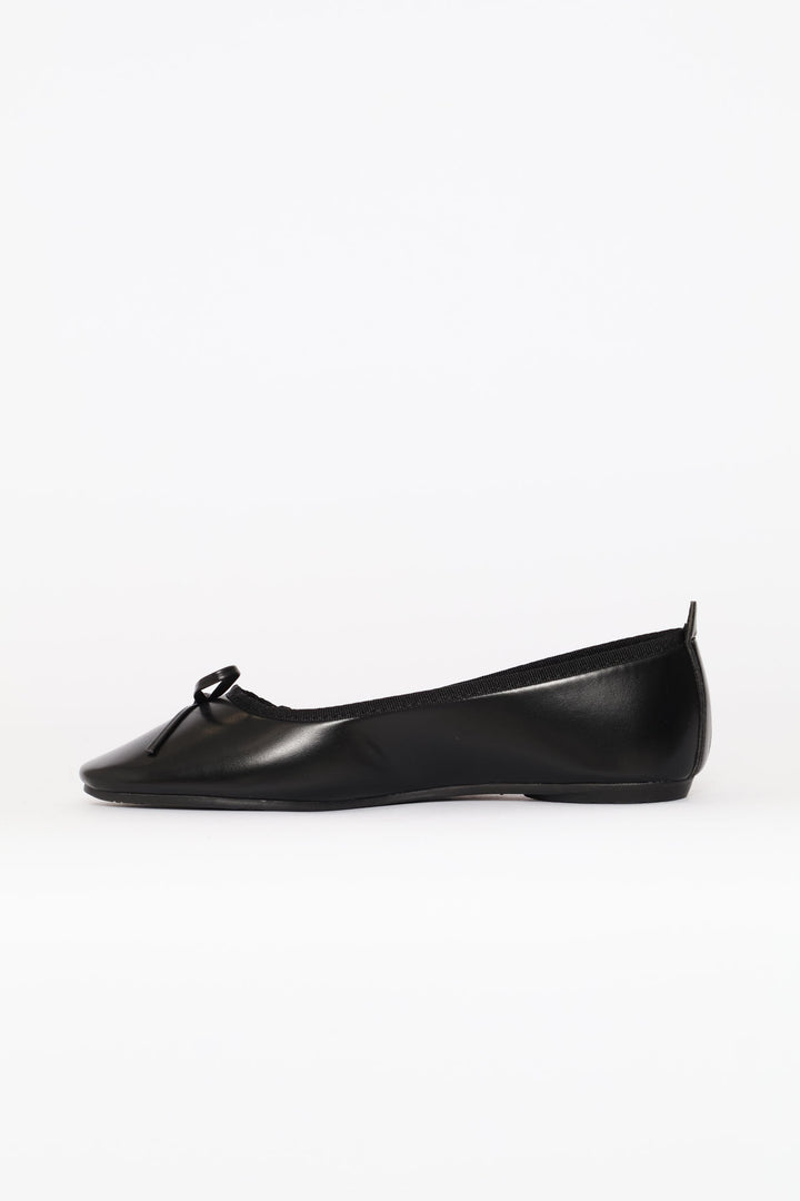 Girls Basic Pu Pump - Black