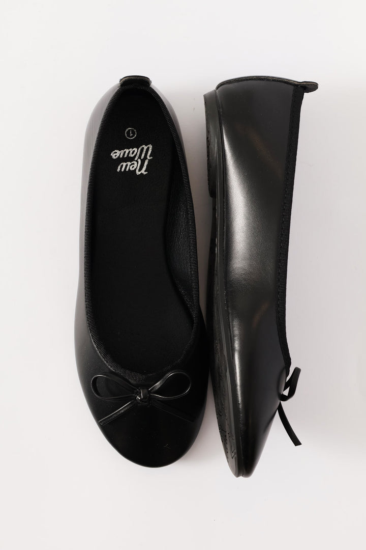 Girls Basic Pu Pump - Black