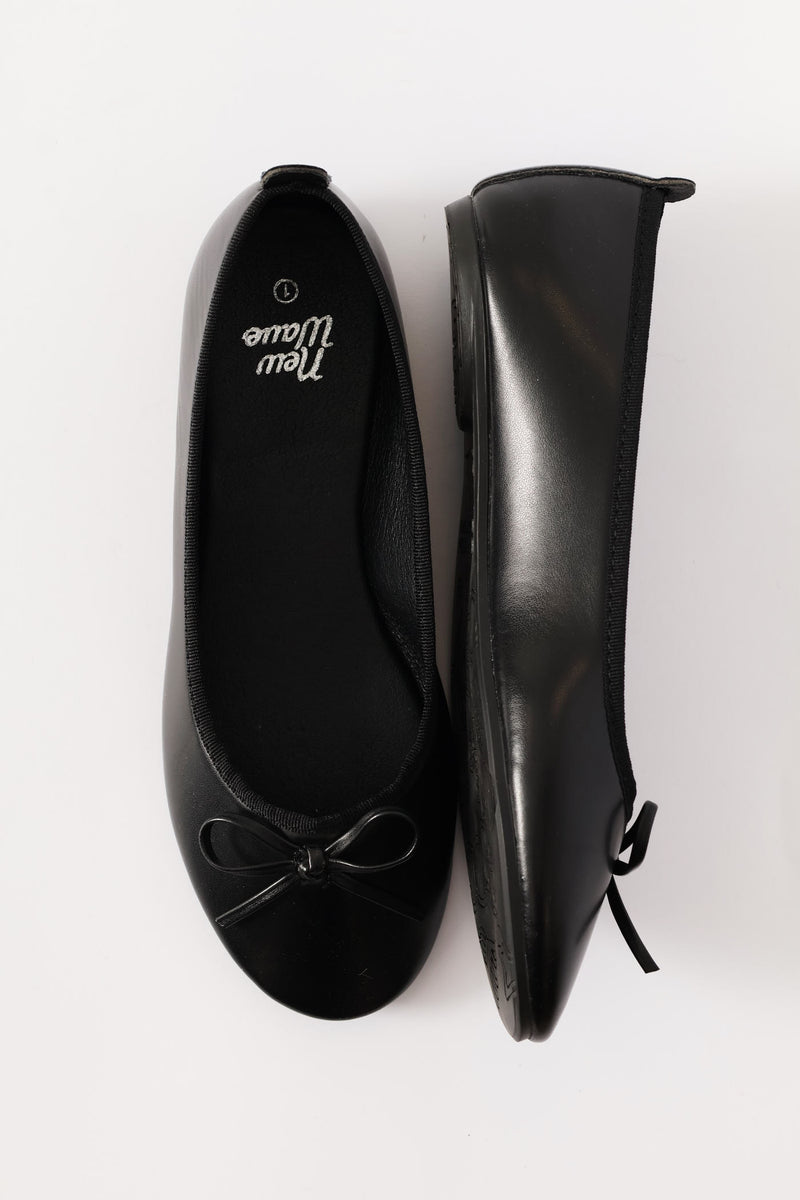 Girls Basic Pu Pump - Black
