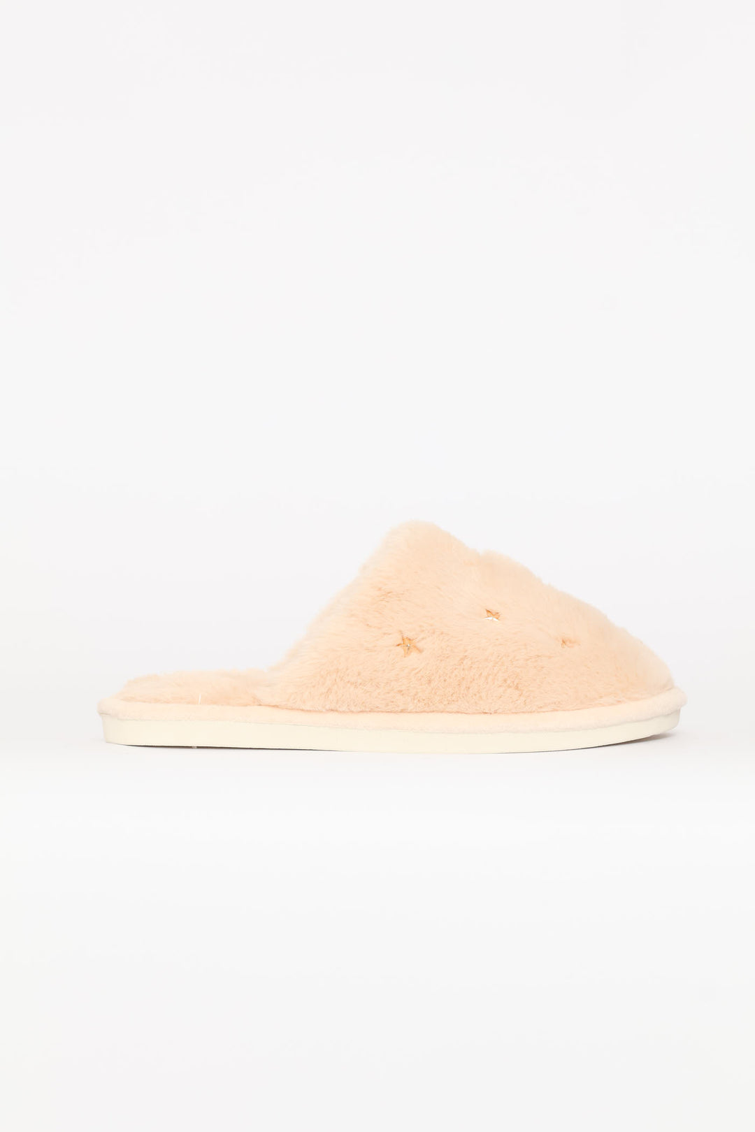 Jewel Detail Slipper - Natural