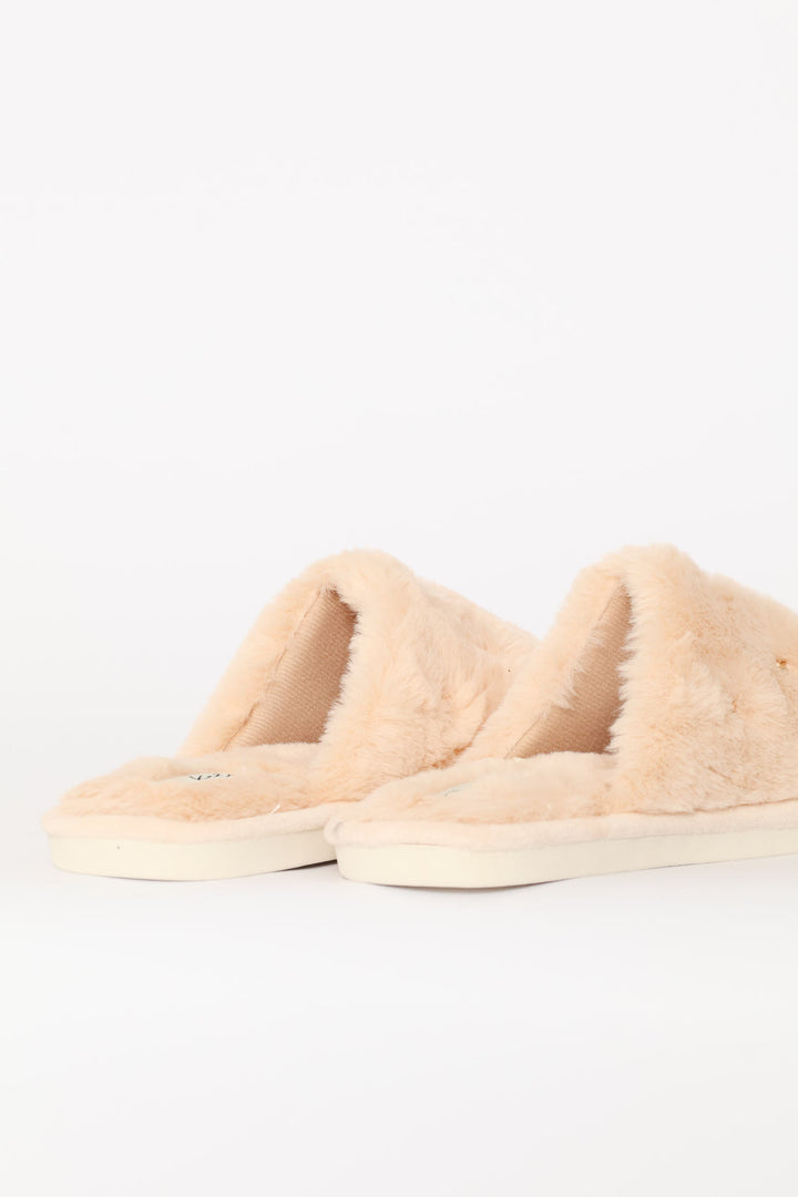 Jewel Detail Slipper - Natural