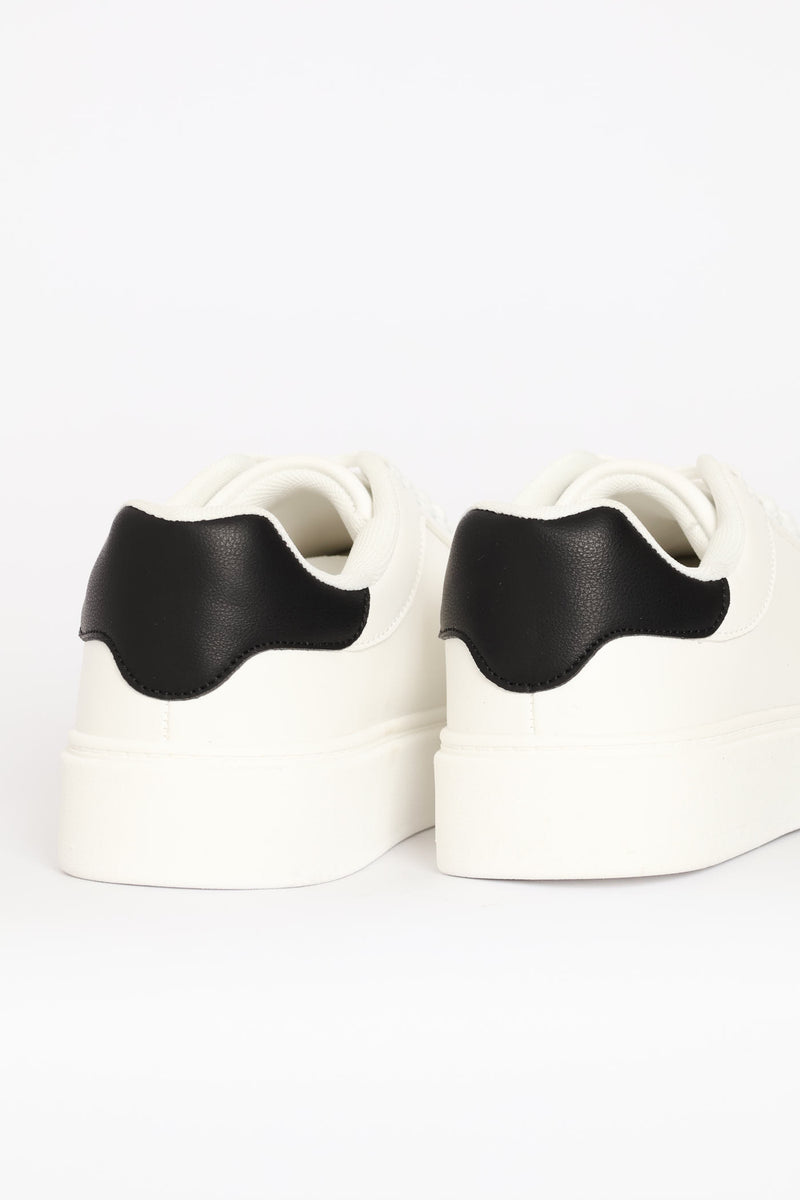 Basic Lace Up Sneaker - White