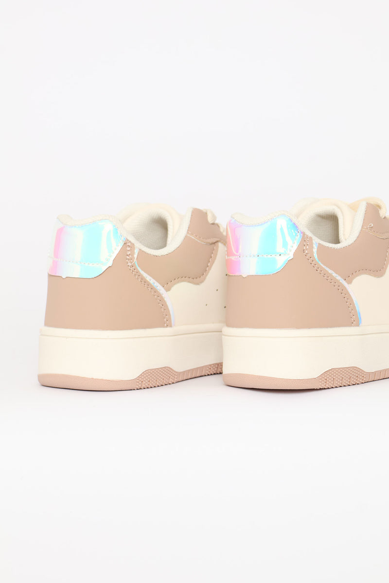 Girls Mink Court Sneaker - Mink