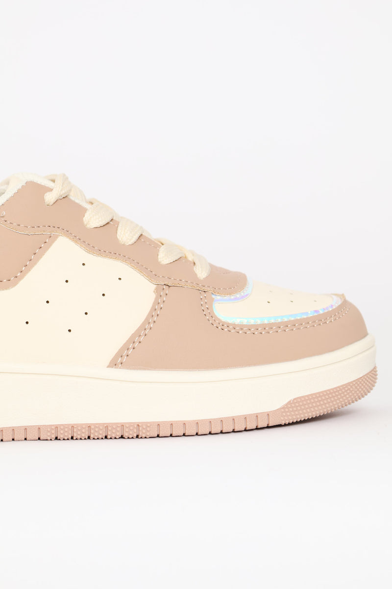 Girls Mink Court Sneaker - Mink