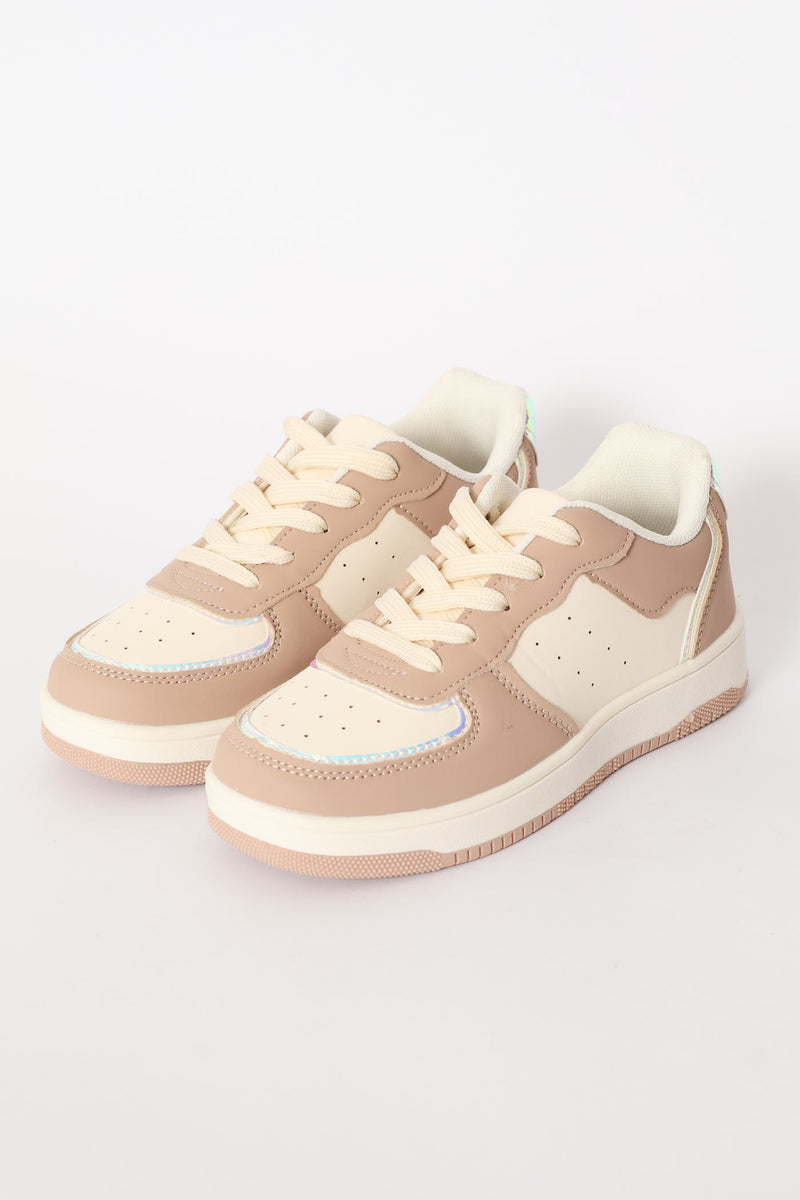 Girls Mink Court Sneaker - Mink