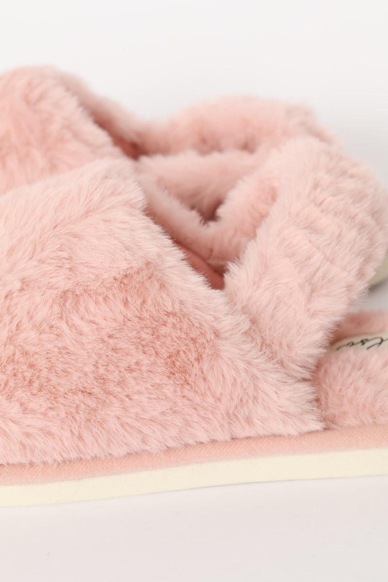 Slingback Closed Toe Slipper - Mauve