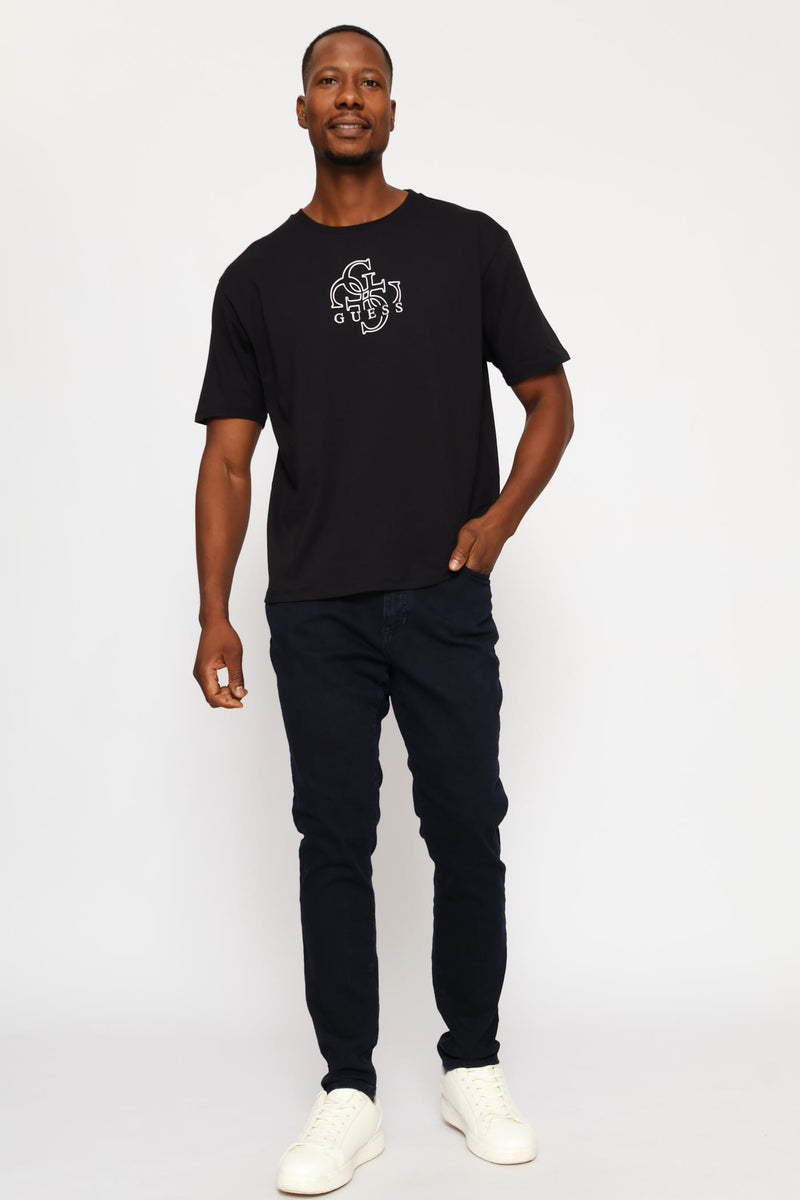 Short Sleeve Basic Quattro Tee - Black