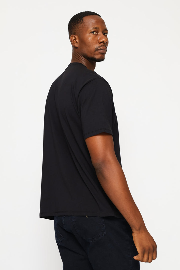 Short Sleeve Basic Quattro Tee - Black