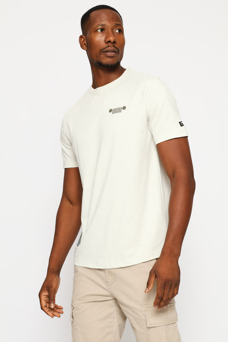 Fashion Graphic Small Grill Tee - Light Grey