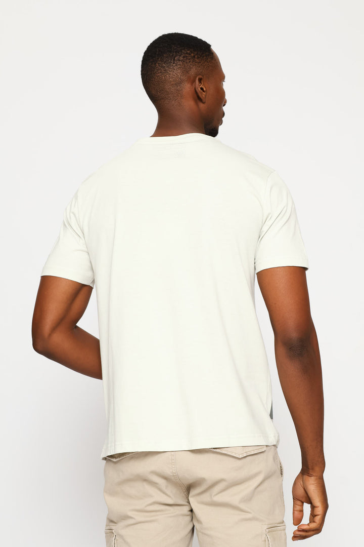 Fashion Graphic Small Grill Tee - Light Grey