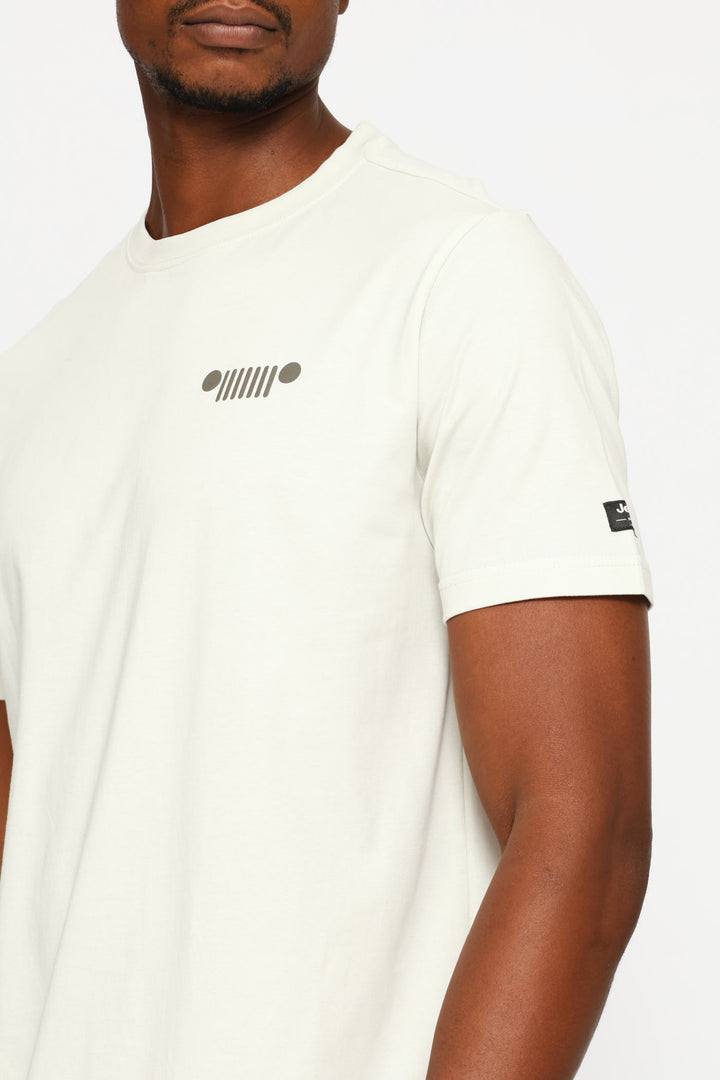 Fashion Graphic Small Grill Tee - Light Grey