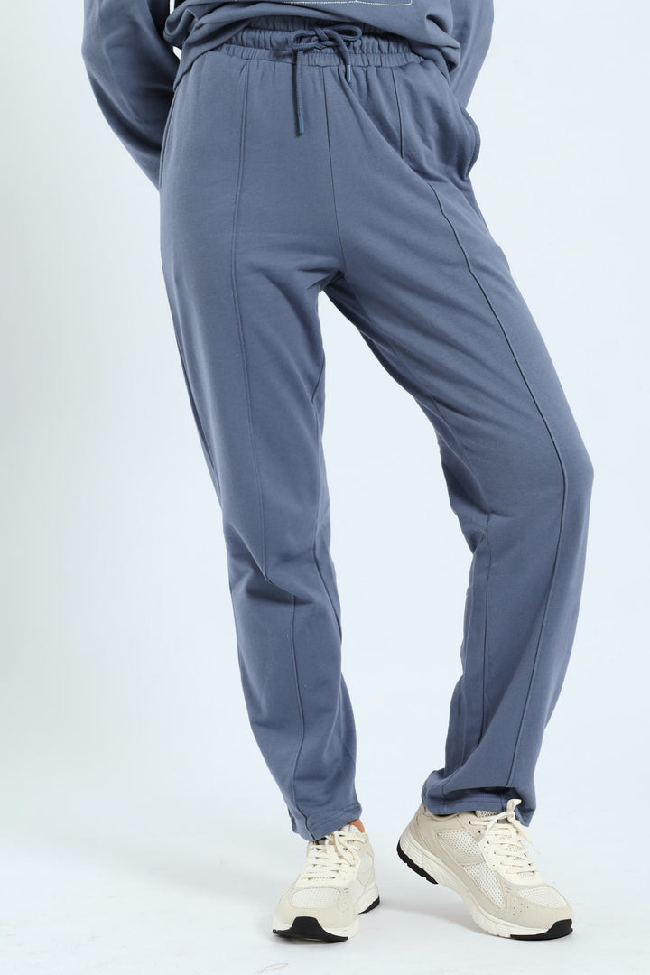 Pinched Seam Jogger - Smokey Blue