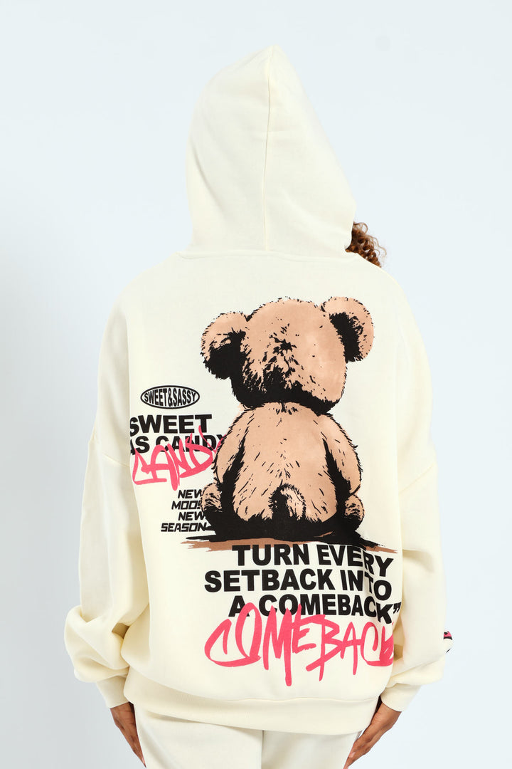 Skela Oversized Hoody - Cream