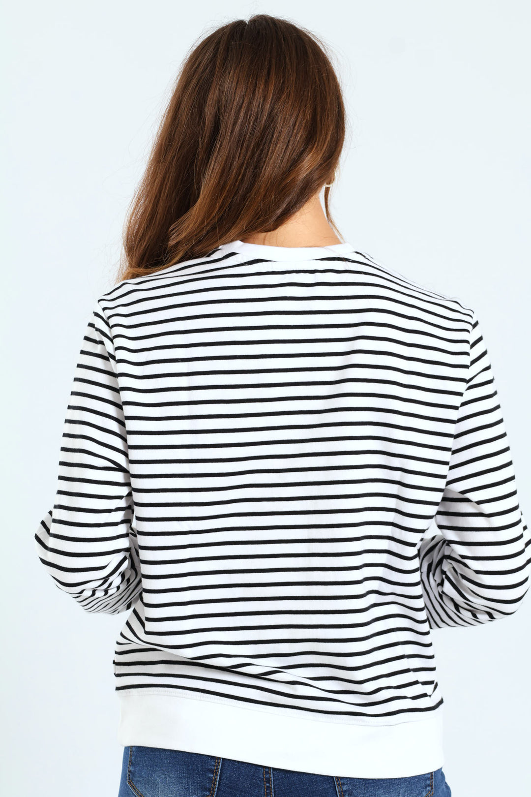 Montreal Stripe Pullover - Cream/Black