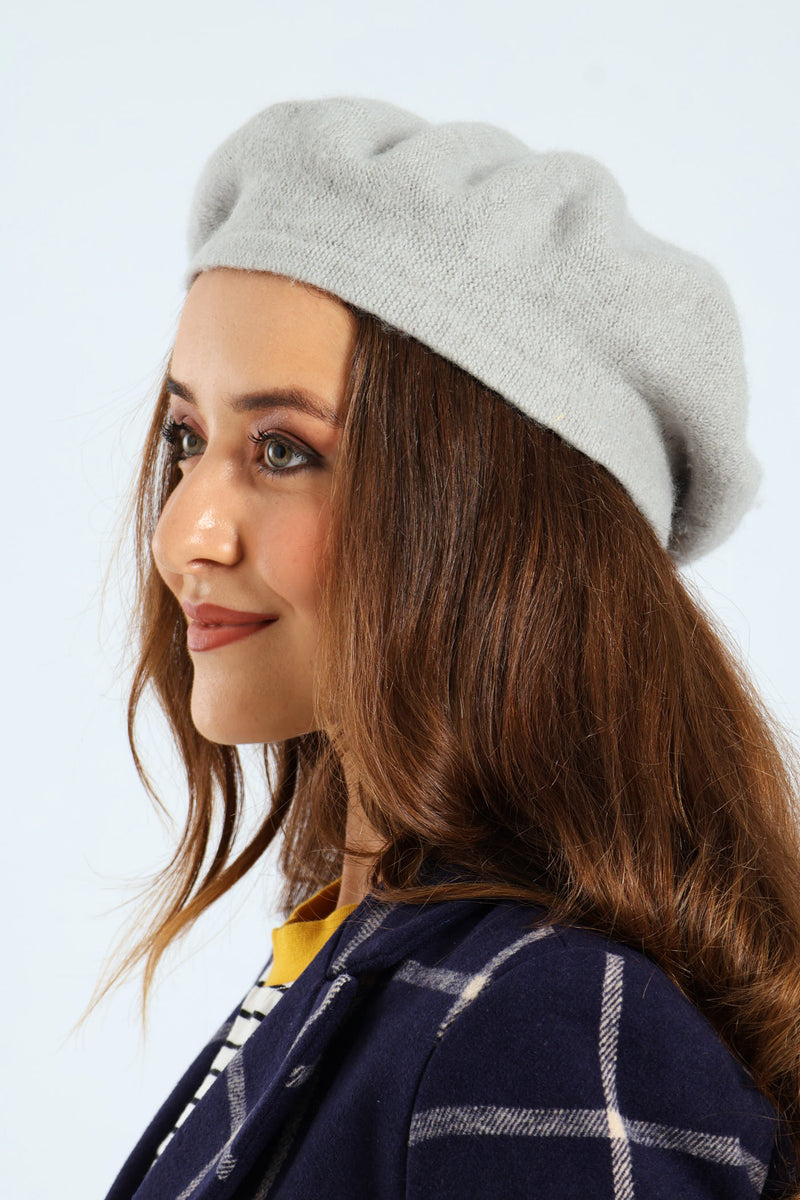 Beret - Grey Melange