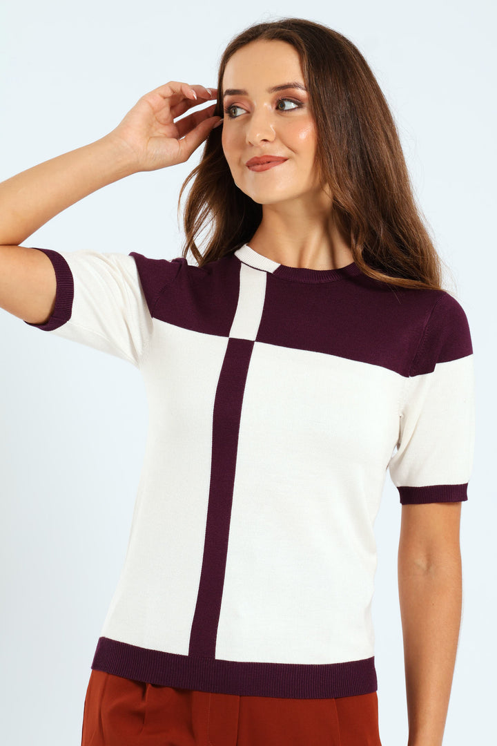 Monochrome Pullover - White