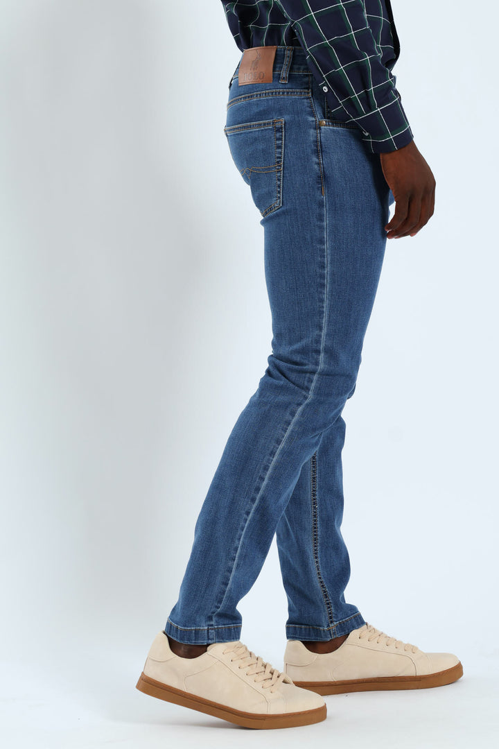 Peter Slim Leg Denim - Stonewash