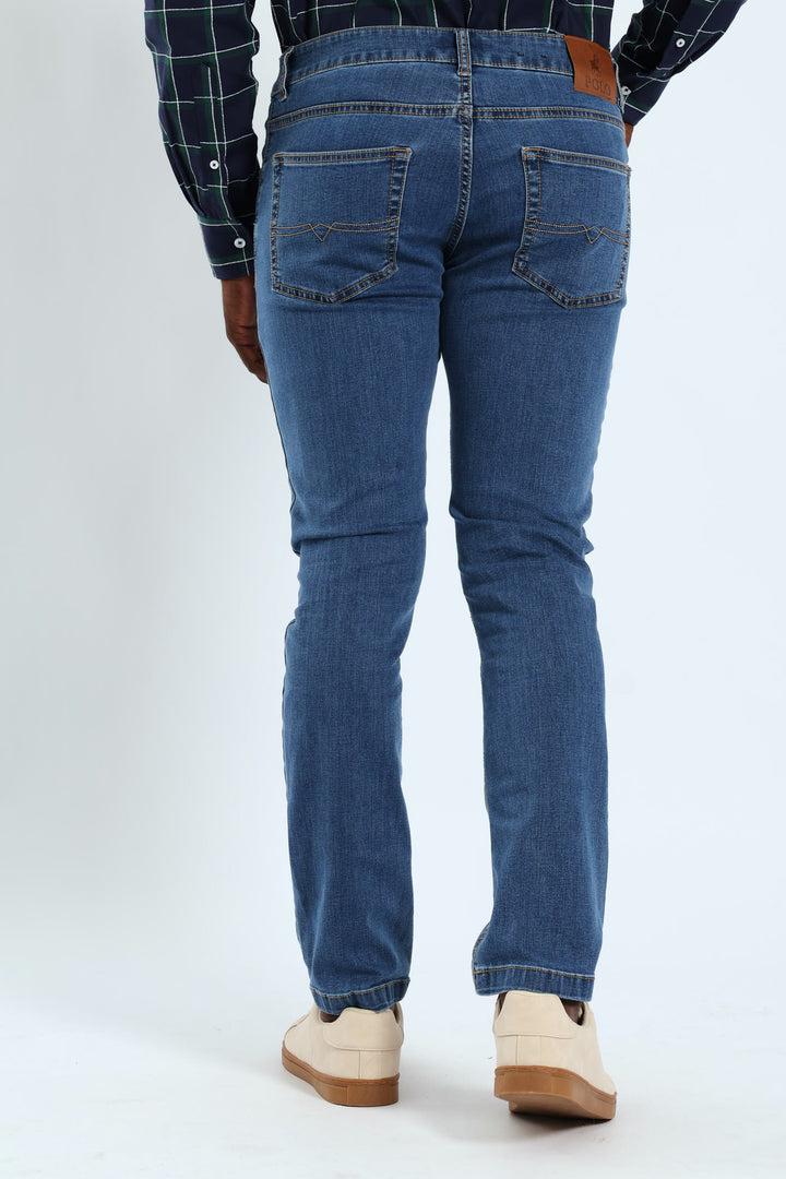 Peter Slim Leg Denim - Stonewash
