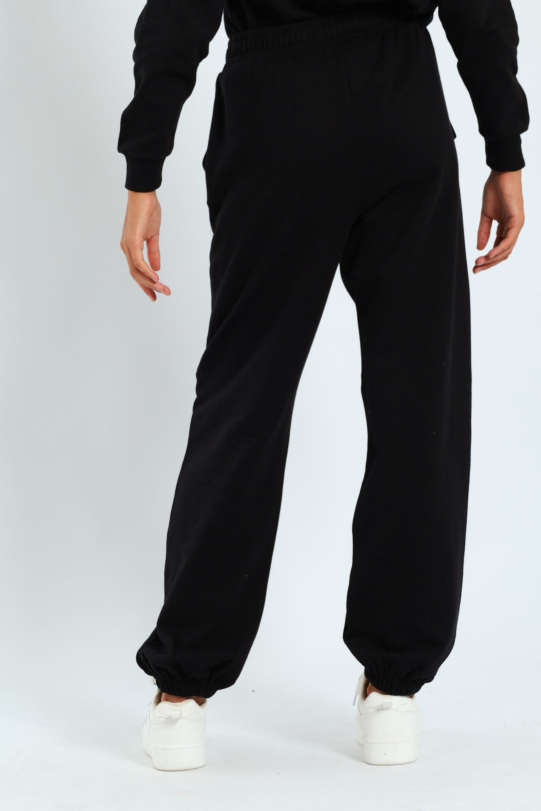 Girls Cherry Fleece Jogger - Black