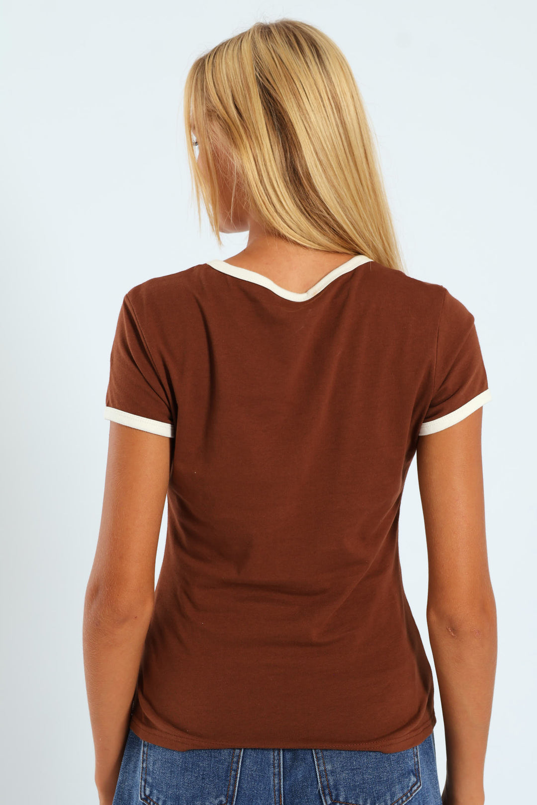Girls Regular Tee - Brown
