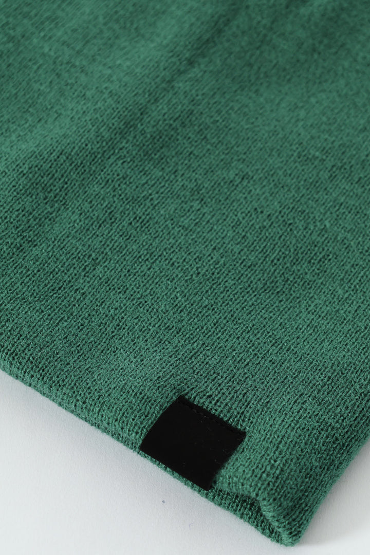 Micro Knit Beanie - Jungle Green