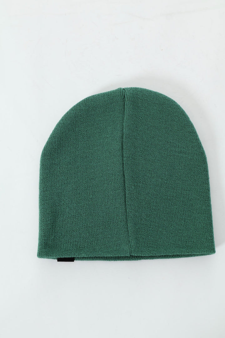 Micro Knit Beanie - Jungle Green