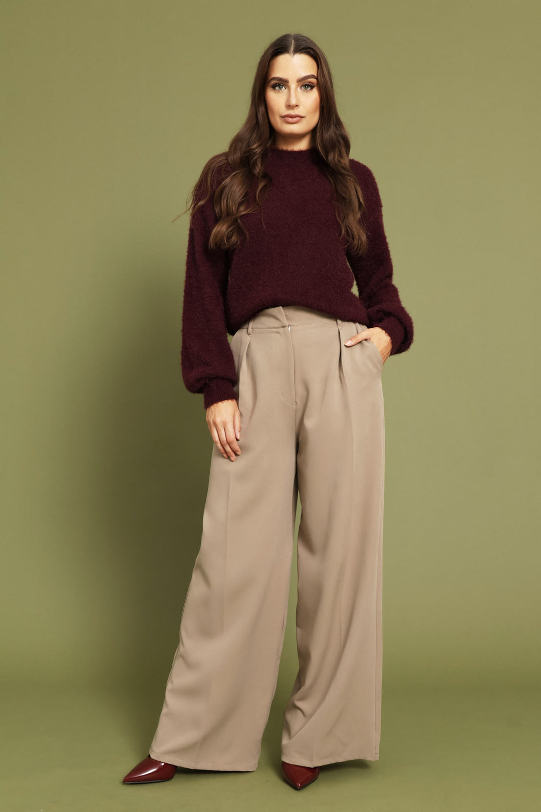 Fluffy Pullover - Plum