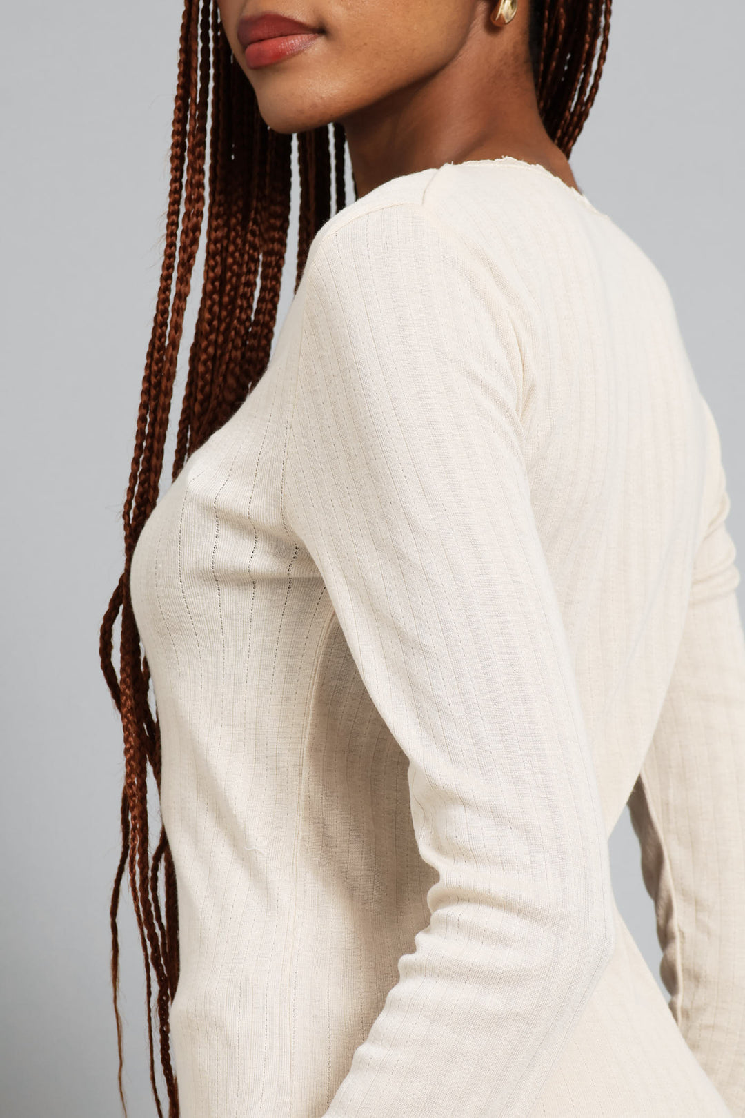 2 Pack Long Sleeve Thermal Spencer Slip - White/Beige