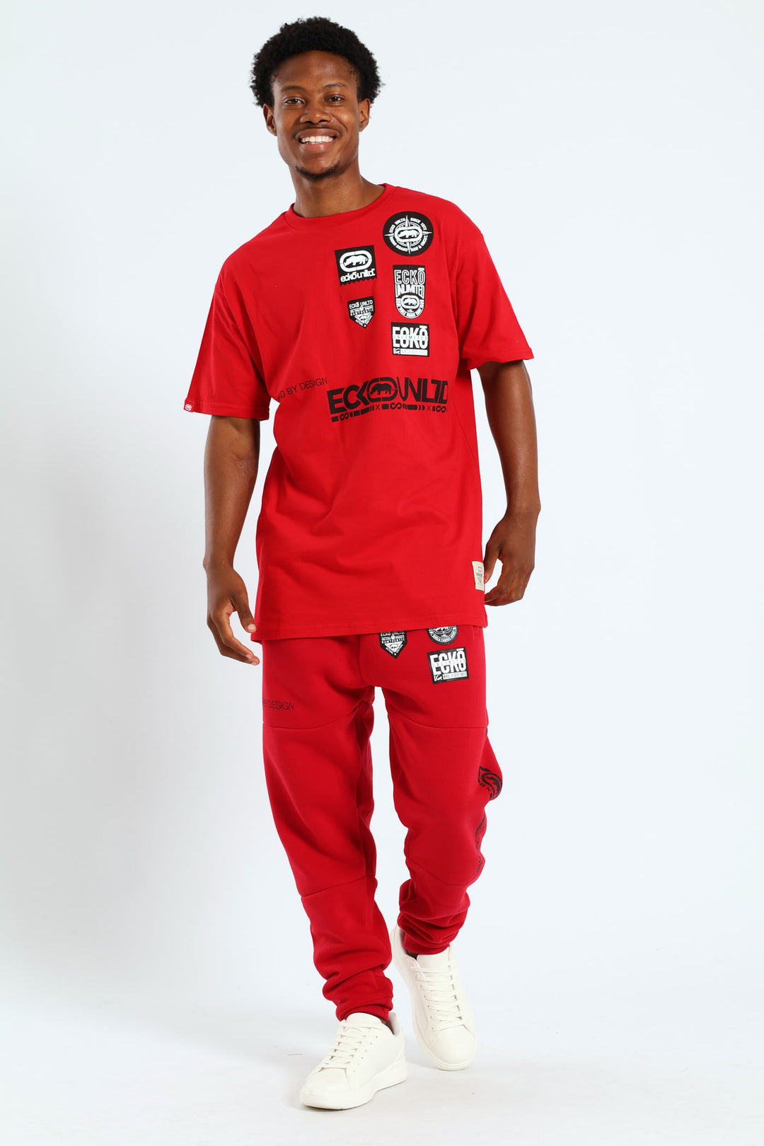 Multi Badge Tee - Red