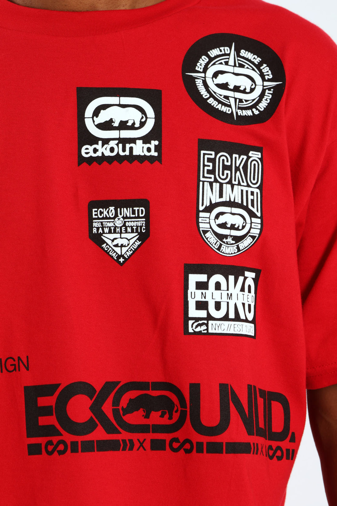 Multi Badge Tee - Red