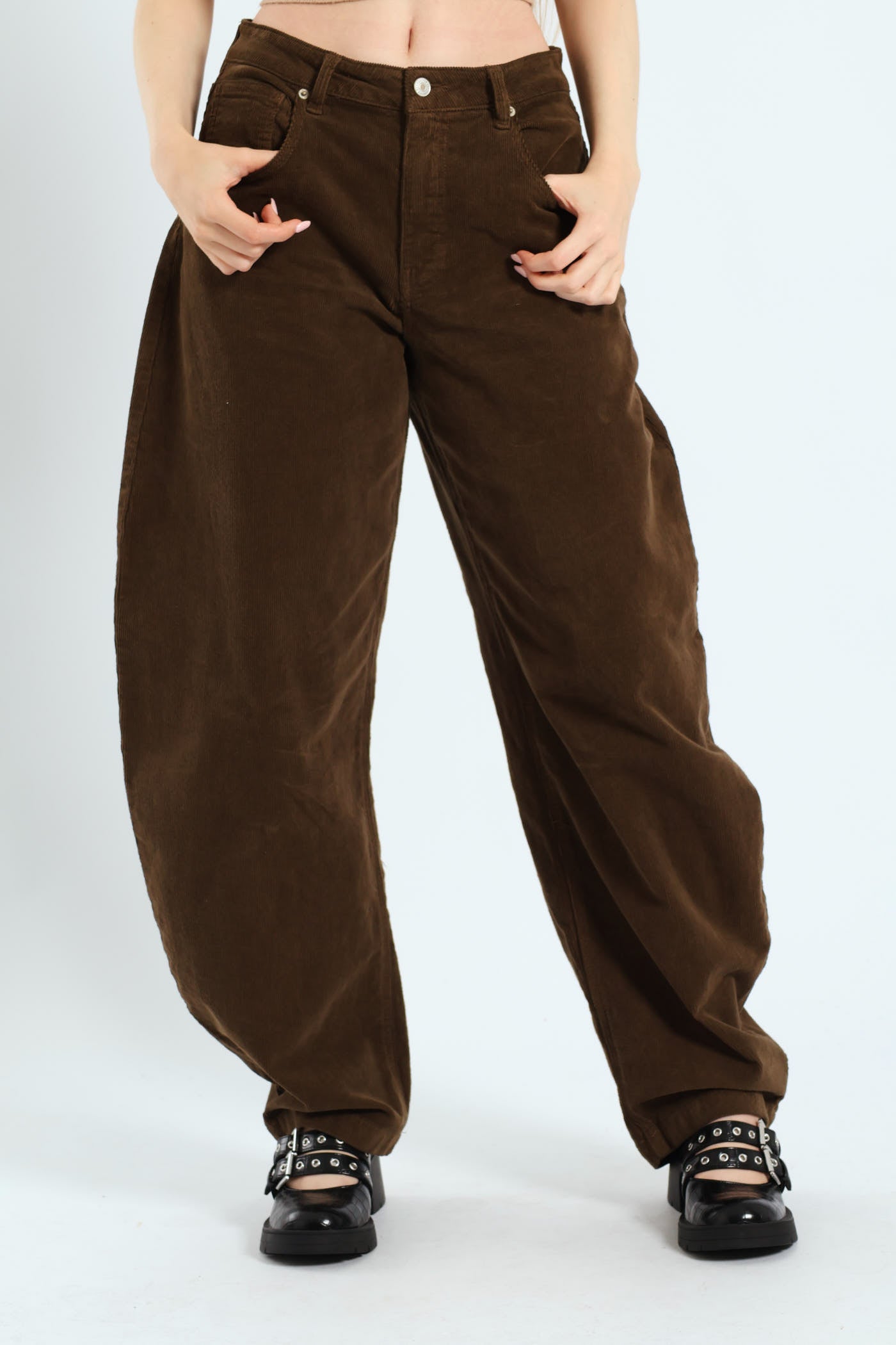 Ladies Baggy Denim Pant - Khaki – Edgars