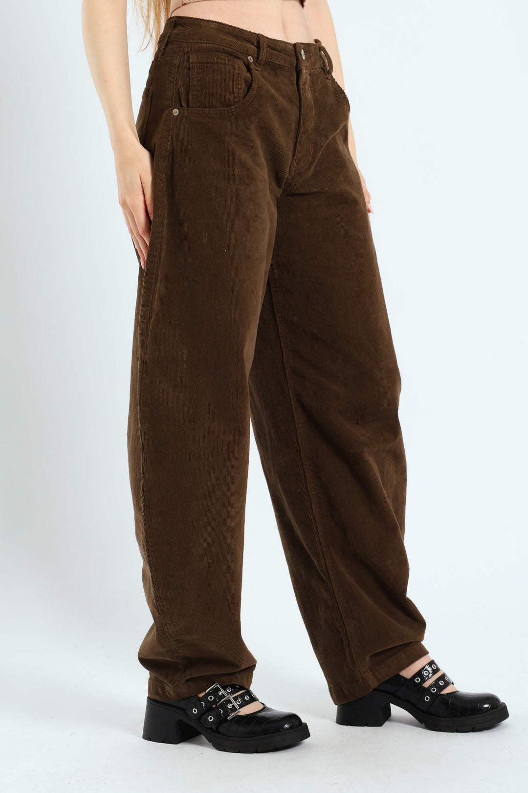 Baggy Denim Pant - Khaki