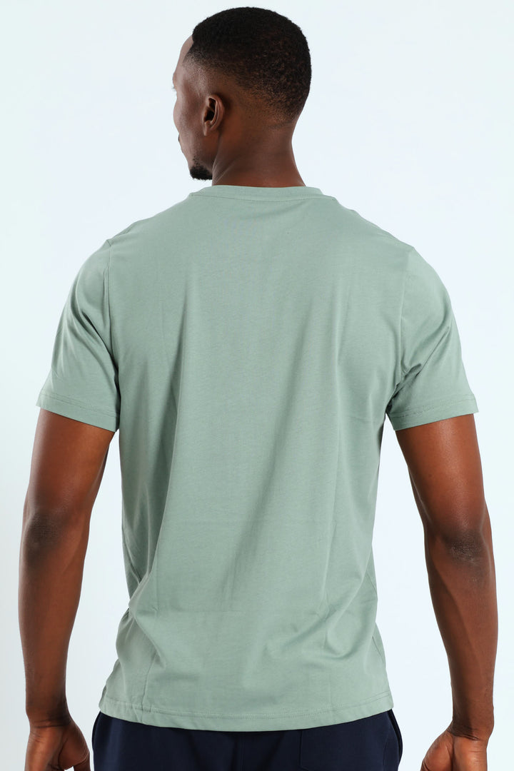 Two Color No. 1 Logo Tee - Sage